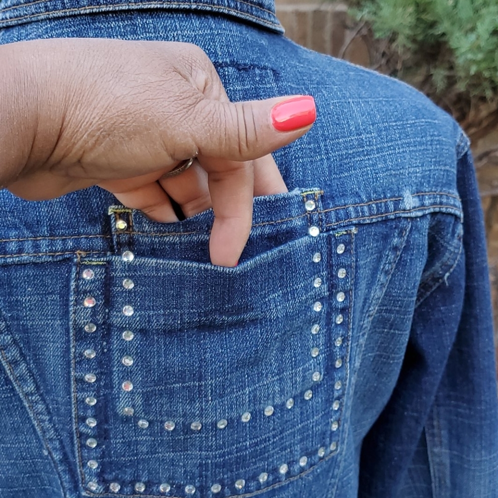 Richcow Jeans(RJ) Women's Blue Jean Jacket - Picture 6 of 16